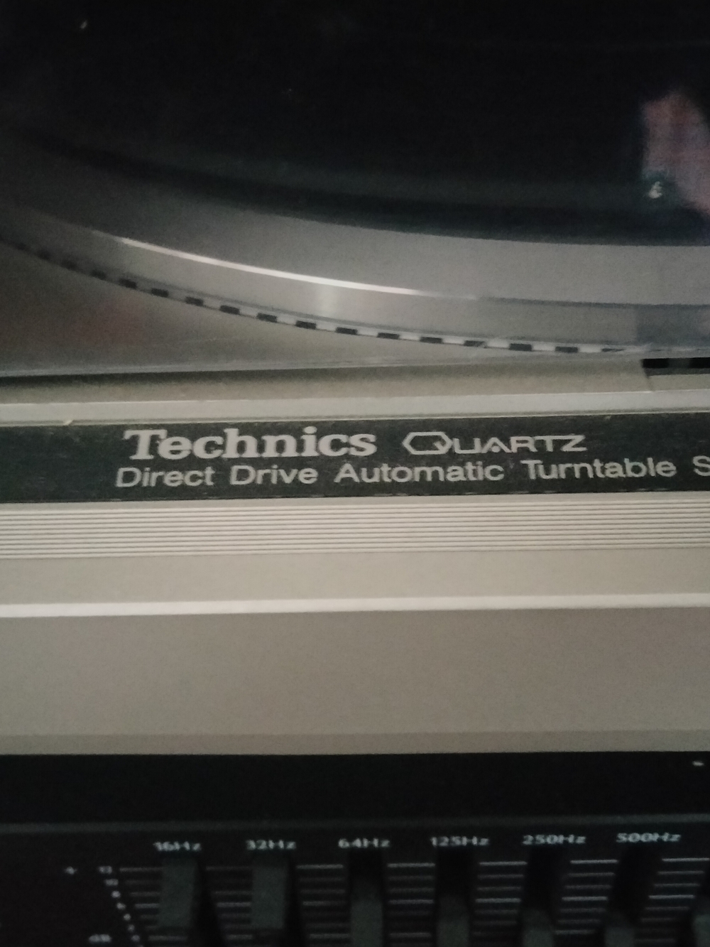 Technics Turntable Top Plate in Silver and Black